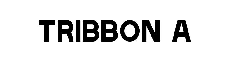 Tribbon A Font