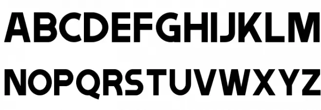 Tribbon A フォント 大文字