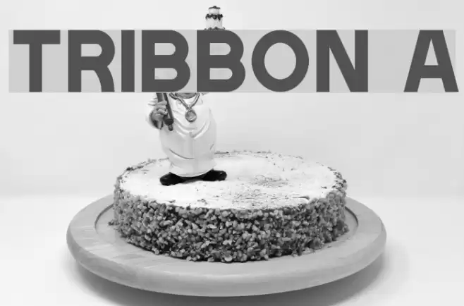 Tribbon A Font examples