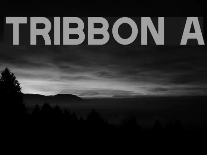 Tribbon A Font examples
