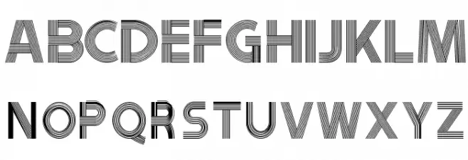 Tribbon B Font UPPERCASE