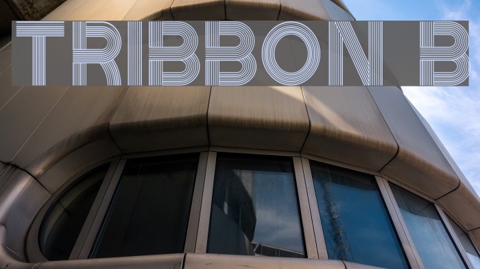 Tribbon B Font examples
