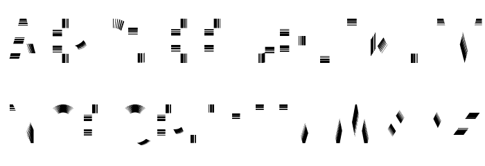 Tribbon C Font LOWERCASE