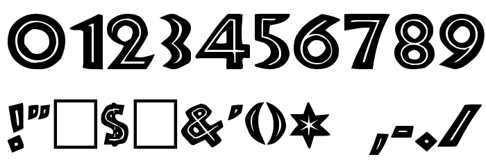Tribeca Regular Font OTHER CHARS