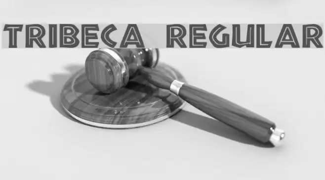 Tribeca Regular Font examples