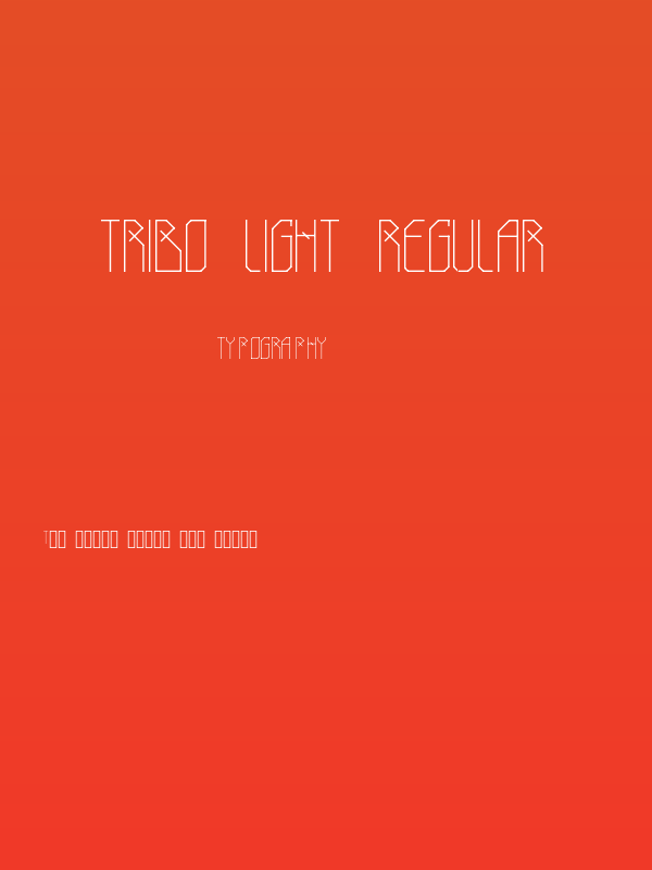 Tribo Light Regular Poster