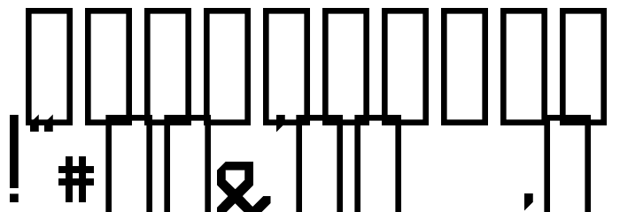 Tribo Regular Font OTHER CHARS