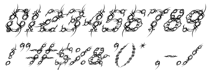 Tribou-Italic Font OTHER CHARS
