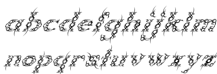 Tribou Italic Font LOWERCASE