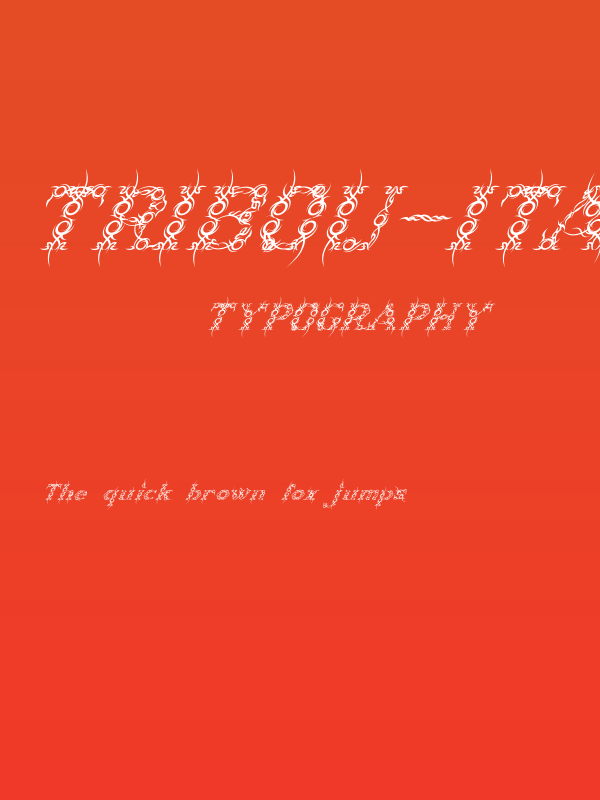Tribou-Italic Poster