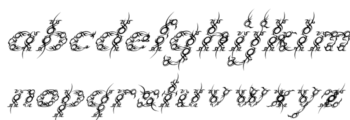 Tribou-Italic Font LOWERCASE