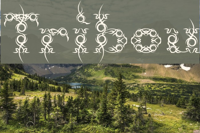 Tribou Font examples