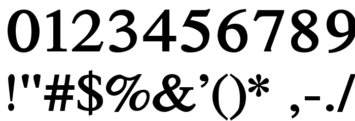 TribunADFStd-Bold Font OTHER CHARS