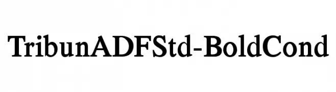 TribunADFStd-BoldCond  नि: शुल्क फ़ॉन्ट्स डाउनलोड
