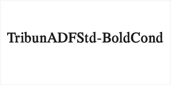 TribunADFStd-BoldCond Logo