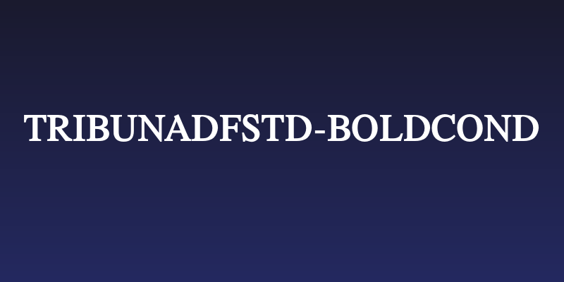 TribunADFStd-BoldCond Social Header