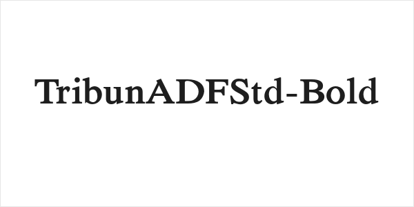 TribunADFStd-Bold Logo
