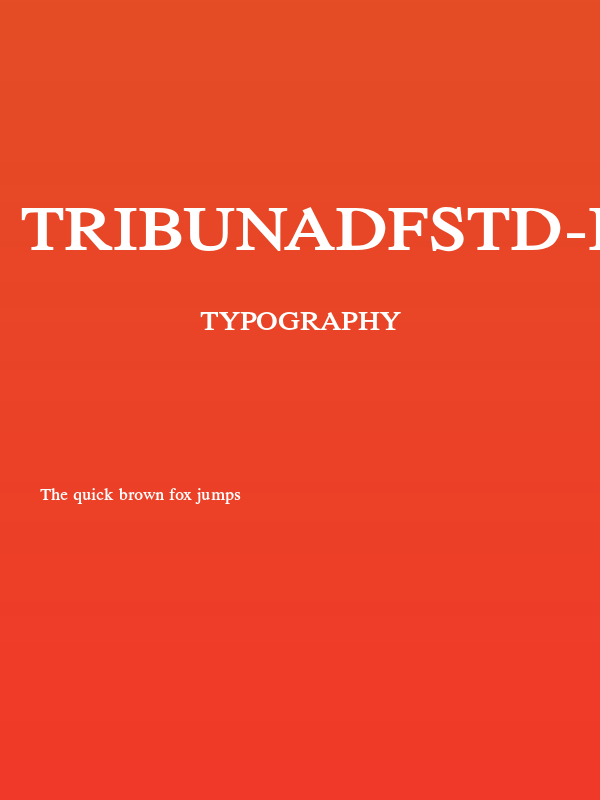TribunADFStd-Bold Poster