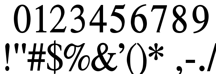 TribunADFStd-Cond Font OTHER CHARS