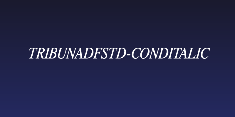 TribunADFStd-CondItalic Social Header