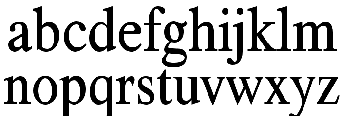TribunADFStd-Cond Font LOWERCASE