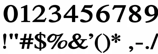 TribunADFStd-ExtraBold Font OTHER CHARS