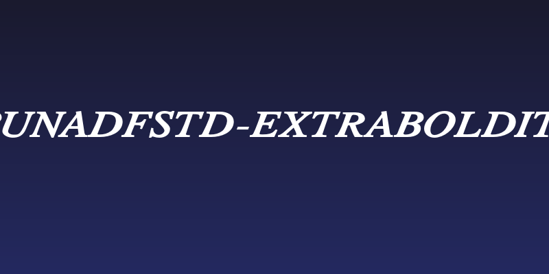 TribunADFStd-ExtraBoldItalic Social Header