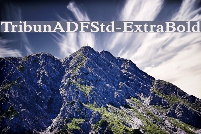 TribunADFStd-ExtraBold Font examples