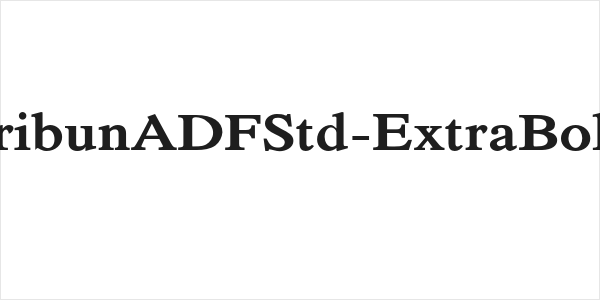 TribunADFStd-ExtraBold Logo