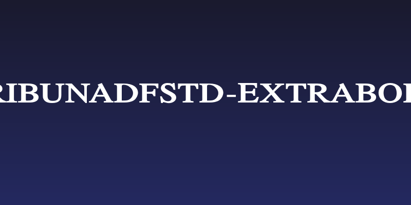 TribunADFStd-ExtraBold Social Header