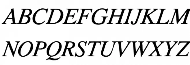 TribunADFStd-Italic 字体 大写