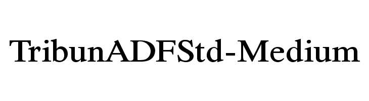 TribunADFStd-Medium Font