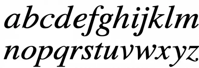 TribunADFStd-MediumItalic フォント 小文字