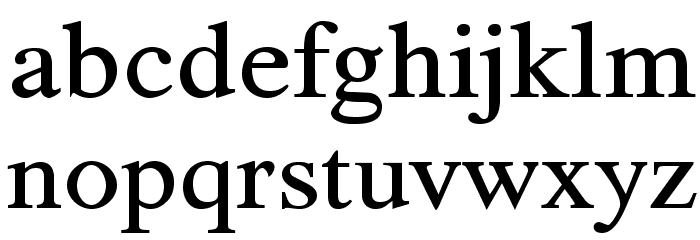 TribunADFStd-Medium Font LOWERCASE