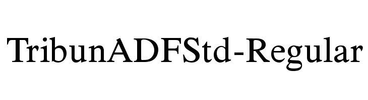 TribunADFStd-Regular Font