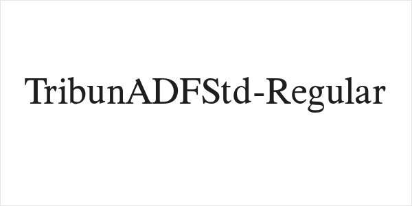 TribunADFStd-Regular Logo