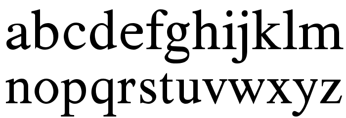 TribunADFStd-Regular Font LOWERCASE