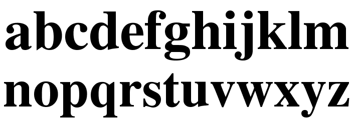 Tribune Bold Font LOWERCASE