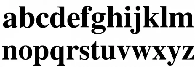 Tribune Bold Caratteri MINUSCOLO