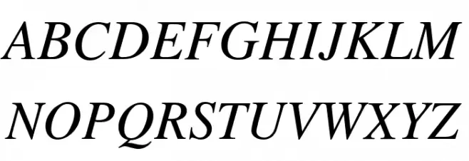 Tribune Italic 字体 大写
