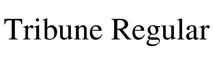 Tribune Regular Font