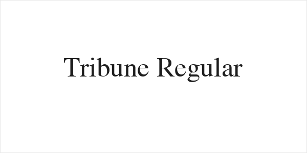 Tribune Regular Logo