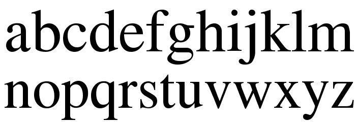 Tribune Regular Font LOWERCASE