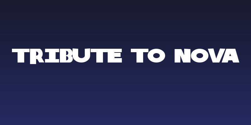 Tribute to Nova Social Header