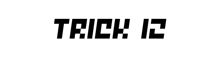 Trick 12  font caratteri gratis