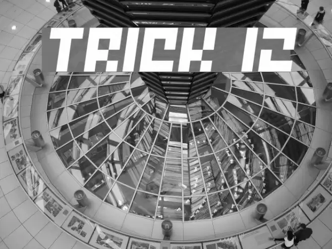Trick 12 Font examples