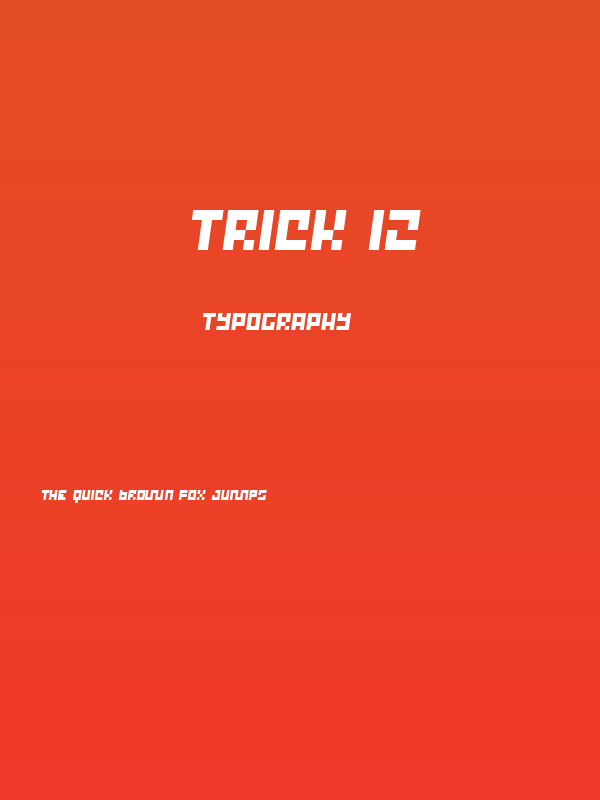 Trick 12 Poster