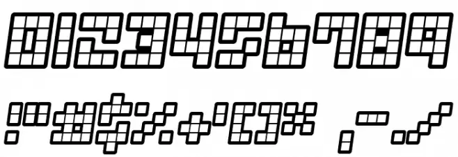 Trick B12 Font OTHER CHARS