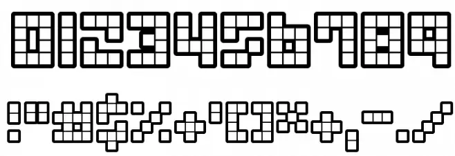 Trick Blueprint Font OTHER CHARS