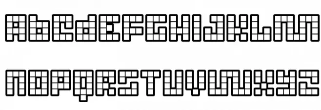 Trick Blueprint Fonte MAIÚSCULAS